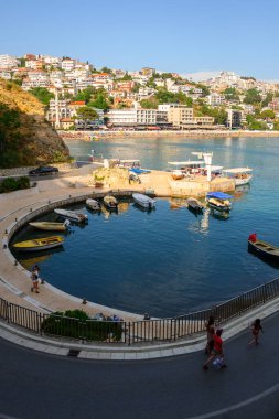 Ulcinj, Karadağ - 4 Haziran 2022: Ulcinj kenti, Karadağ 'ın en güneydeki kenti. Avrupa