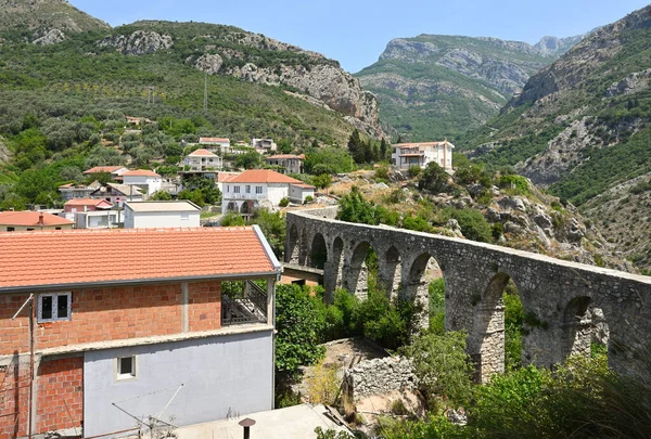 Aqueduct Stari Bar Town New City Bar Montenegro Europe — Fotografia de Stock