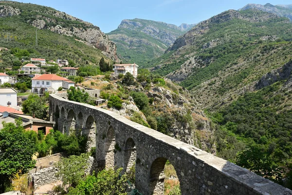 Aqueduct Stari Bar Town New City Bar Montenegro Europe — Fotografia de Stock