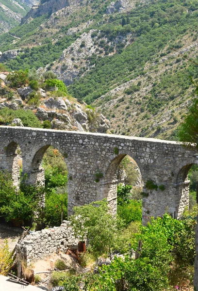 Aqueduct Stari Bar Town New City Bar Montenegro Europe — Fotografia de Stock