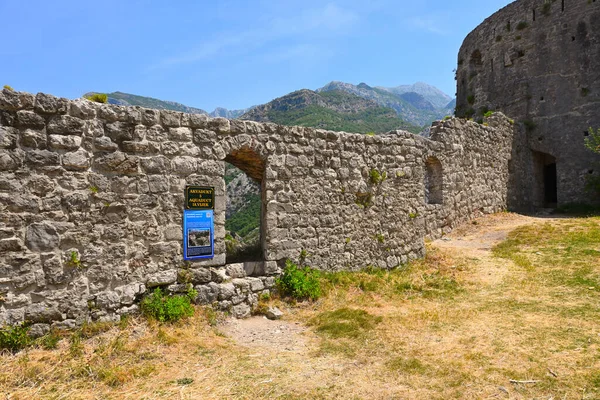 Defensive Walls Historical Fortress Stari Bar Town New City Bar — Stockfoto