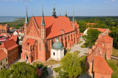 The Cathedral complex in Frombork, a historical monument museum of medieval buildings. Nicolaus Copernicus Museum. Poland