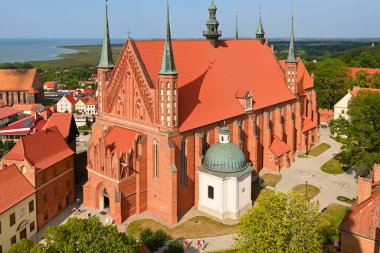 The Cathedral complex in Frombork, a historical monument museum of medieval buildings. Nicolaus Copernicus Museum. Poland