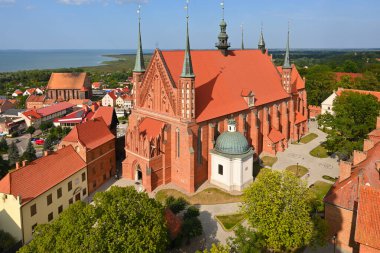 The Cathedral complex in Frombork, a historical monument museum of medieval buildings. Nicolaus Copernicus Museum. Poland