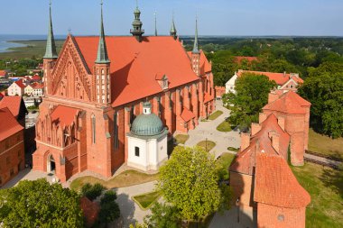 The Cathedral complex in Frombork, a historical monument museum of medieval buildings. Nicolaus Copernicus Museum. Poland