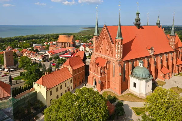 Συγκρότημα Καθεδρικών Ναών Στο Frombork Ένα Ιστορικό Μουσείο Μνημείων Μεσαιωνικών — Φωτογραφία Αρχείου