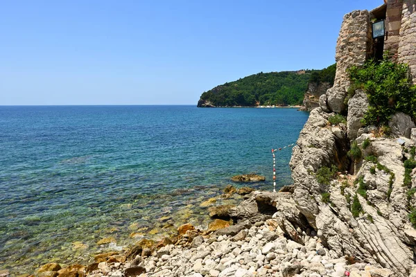 Mirador Playa Rocas Casco Antiguo Budva Montenegro — Foto de Stock