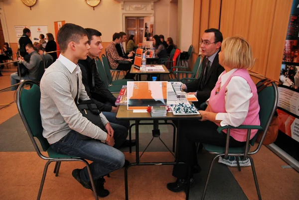 A job fair for graduates MPEI — Stock Photo, Image