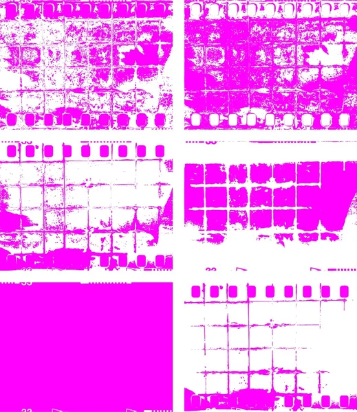 Grunge 影片帧和背景纹理 pi1 — 图库矢量图片