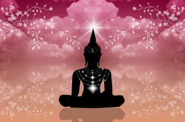 Buda heykeli gökyüzünde