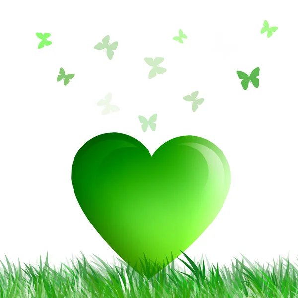 Corazón Eco bio — Stockfoto