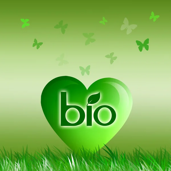 Eco bio cuore — Foto Stock