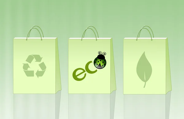Ekologiczne torby na zakupy — Zdjęcie stockowe
