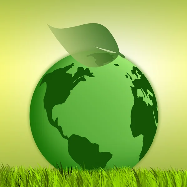 Зелена земля для екології — стокове фото