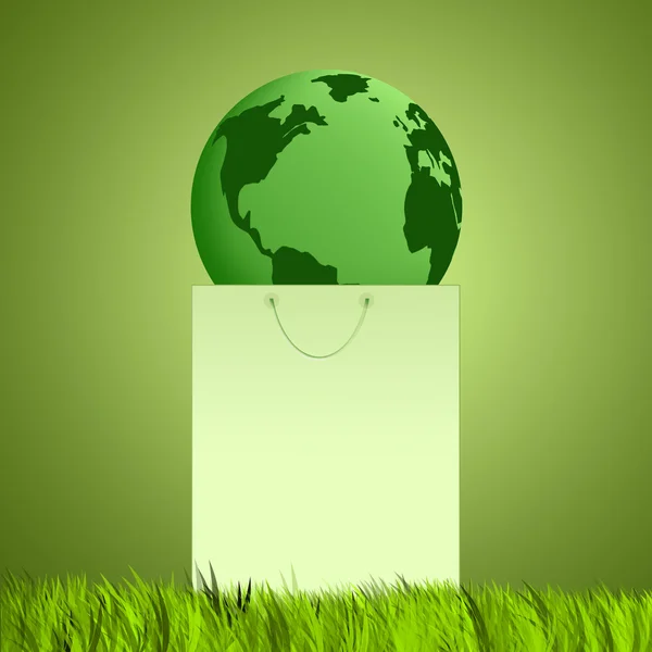 Green earth for ecology — Stock Photo, Image