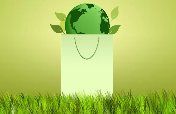 Екологічна покупки сумка — стокове фото