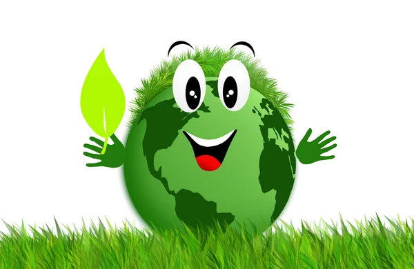 Green earth for ecology — Stock Photo, Image