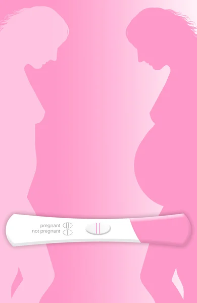 Positive pregnancy test — Stock Photo, Image