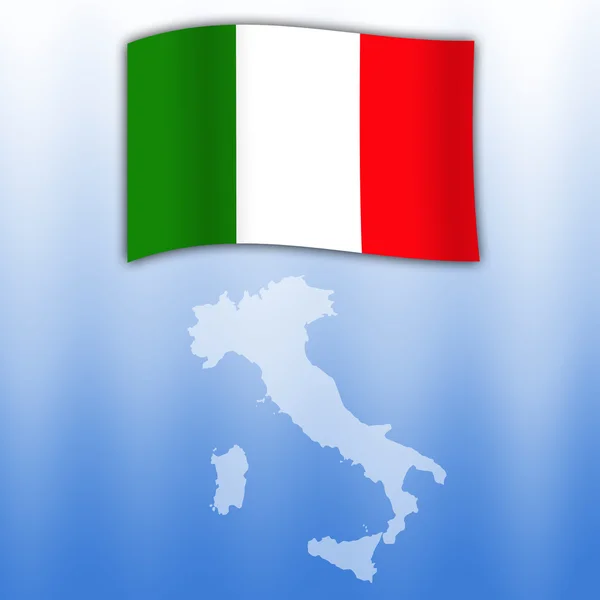 Σημαία Ιταλίας — Φωτογραφία Αρχείου