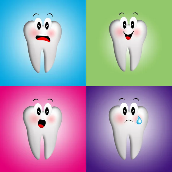 歯のコラージュ — ストック写真