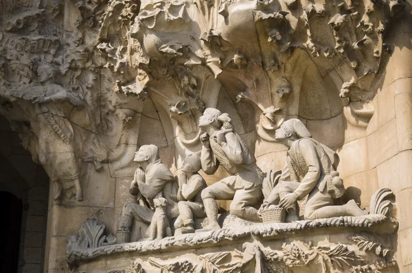 Особенности Sagrada Familia — стоковое фото