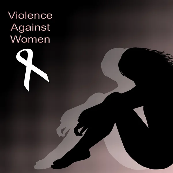 Violência contra as mulheres — Fotografia de Stock