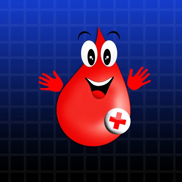 Blood drop for donation — Stock Photo, Image