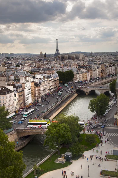Paris notre Dame Katedrali — Stok fotoğraf
