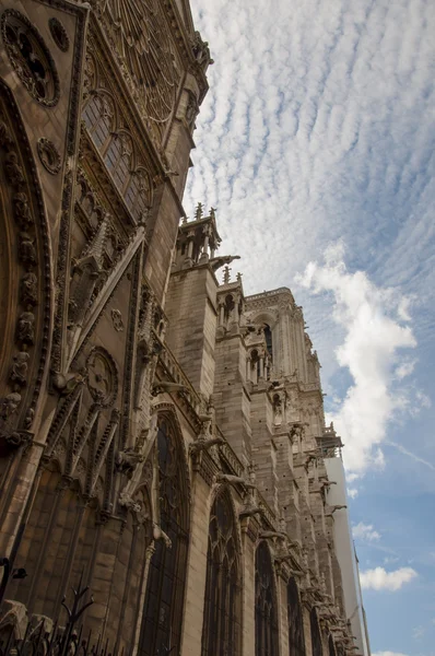 A párizsi Notre-Dame-katedrális — Stock Fotó