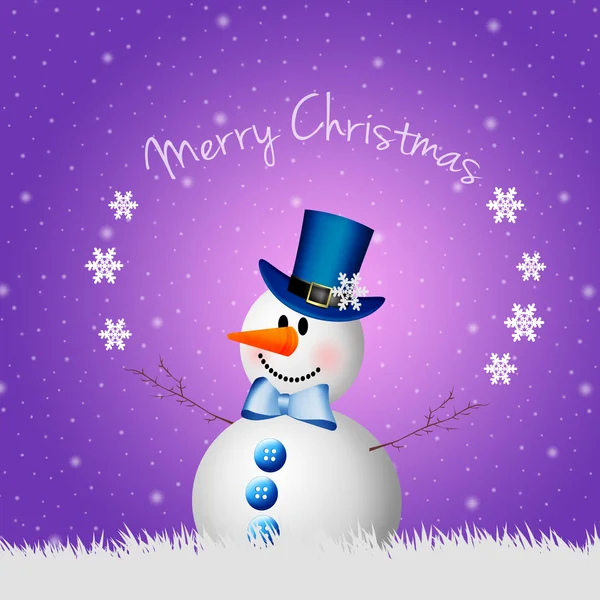 Snowman at Christmas — Stock Photo, Image