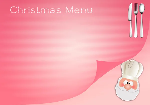 Fundo do menu de Natal — Fotografia de Stock