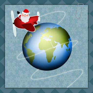 Noel Baba Noel düzlemde