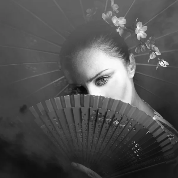 Geisha japonesa —  Fotos de Stock