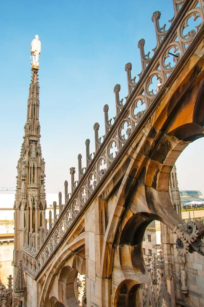 Duomo milan ayrıntı — Stok fotoğraf