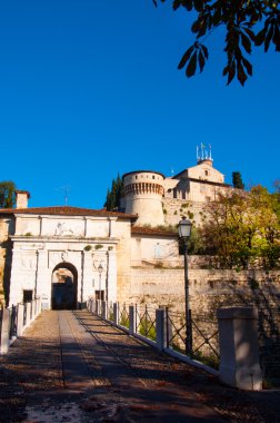 İtalya 'daki Brescia Kalesi