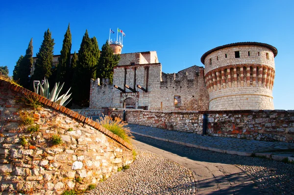Brescia Castle ในอิตาลี — ภาพถ่ายสต็อก