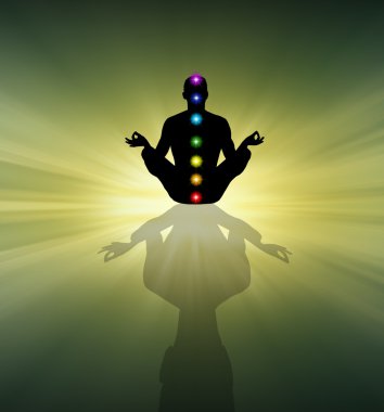 Yoga meditasyonundaki adam