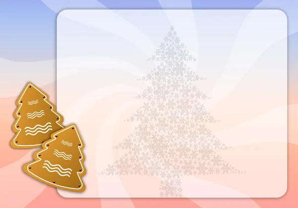 Menù di Natale con biscotti — Foto Stock