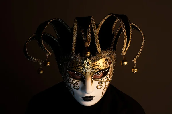 Jester Venetië masker — Stockfoto