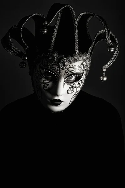 Портрет jester маска — стокове фото