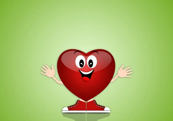 Cartoon heart — Stock Photo, Image