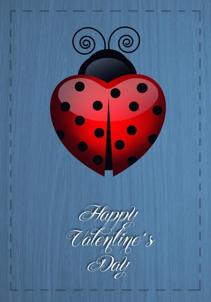 Coccinella per San Valentino — Foto Stock