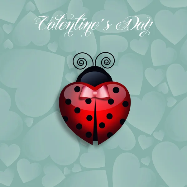 Coccinella per San Valentino — Foto Stock