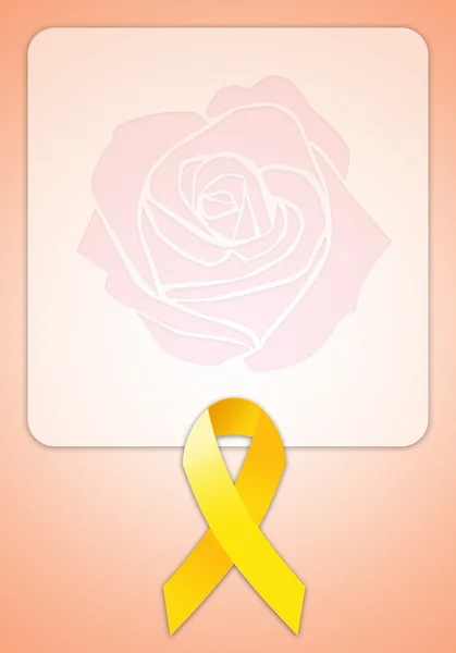 Żółta wstążka endometriozy — Zdjęcie stockowe