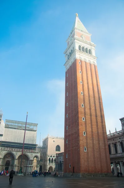 The bell tower of San Marco in Venice — Stock Photo, Image