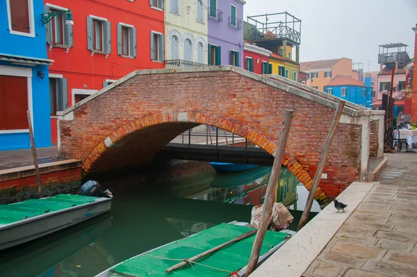 Burano in venedig — Stockfoto