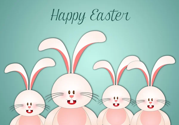 Rabbits For Happy Easter — Stock Photo, Image