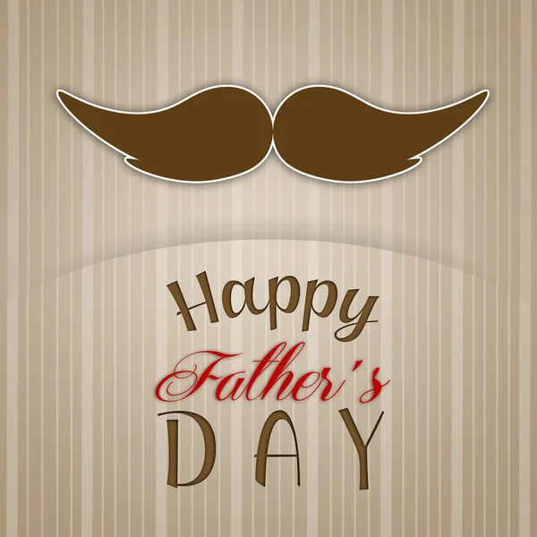 Father's Day with mustache postcard — Stock Photo, Image