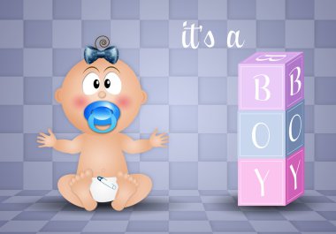 çocuklar için yeni doğan kartpostal