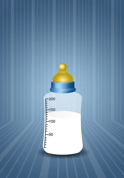 Bottle for baby boy — Stock Photo, Image